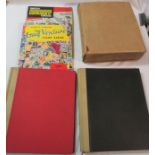 A large album of used world stamps; a black loose leaf album containing used early German stamps (