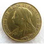 Queen Victoria 1897 half sovereign