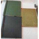 Green album of used British Commonwealth stamps; a black void stamp album; Permanent Universal