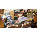 BOXED STAR WARS 'THE PHANTOM MENACE' NABOO ROYAL STARSHIP (A/F) TOGETHER WITH BOXED 'ATTACK OF THE
