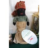 A voodoo style cloth doll (height 18cm)