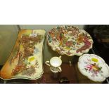 ROYAL CROWN DERBY TYG (A/F), ROYAL CROWN DERBY 'DERBY POSIES' PIN DISH AND ROYAL CROWN DERBY 'OLDE