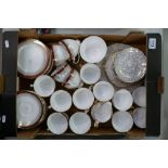 A mixed collection of items to include Crown Region part tea set together with Royal Grafton