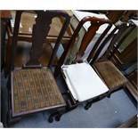 3 Queen Anne walnut chairs.