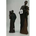 Bronzed resin limited edition figure by Soul Journey titled Nuru Holder of the Dreams and Nomadic