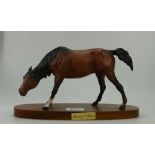 Beswick model of a brown horse on wood base Spirit of Nature 2935