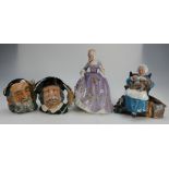 A collection of Royal Doulton items to include Nanny HN2221, Nicola HN2831 (damaged),