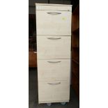 Quality 4 drawer chest of office drawers.