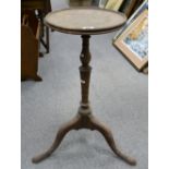 19th Century oak tripod occasional table