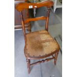 Victorian pine chair.