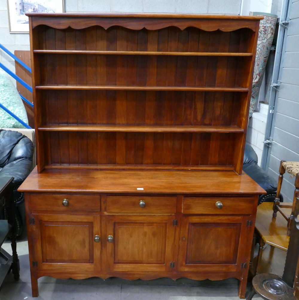 Stripped oak farmhouse dresser