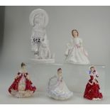 A collection of Royal Doulton Lady figures to include Southern Belle HN3174, Amanda HN2996,