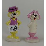 John Beswick figures, Top Cat and Choo Choo. (2) Boxed.