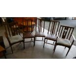 5 Oak dinning chairs including 2 carvers (5)