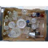 A collection of quality glassware to include Bohemian drinking glasses, decanters, vases, etc.