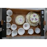 Mid Century Imperial fine bone China part tea set to include cups, saucers, sandwich plates, etc.