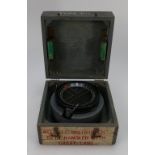 WWII RAF Air Ministry hand held AFT type P11 aeronautical compass in fitted wood box