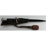 WWII German K598 army dress knife/bayonet in original scabbard with leather frog and tassel,