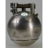 A Silver Dunhill unique golf ball lighter, hall marked for London 1928,