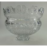 Wedgwood Waterford Crystal large boxed blank panel kings bowl diameter 26cm