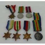 A set of first & second world war medals awarded to 73832 Cpl O Pridding R.