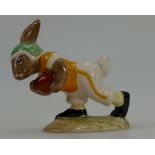 Royal Doulton Bunnykins figure Notre Dame college Touchdown DB99 black, green, yellow and white,