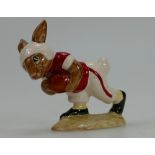 Royal Doulton Bunnykins figure Indiana college Touchdown DB100 black, red and white,