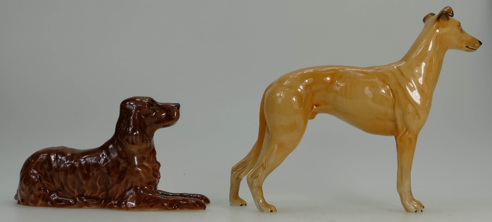 Beswick greyhound 972 and seated red setter 1060. - Image 3 of 3