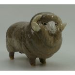 Beswick Merino Ram 1917, (restoration to back leg).