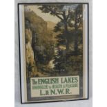 Original Vintage Railway Poster for the London & North Western Railway, "The English Lakes,