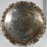 Indian Sterling Silver salver presented to P O Leary and signed by his friends on his retirement