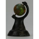 1933 Chicago Worlds Fair Small Globe paperweight height 12cm
