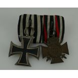 WWI German medal bar,