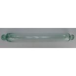 Victorian large glass rolling pin,