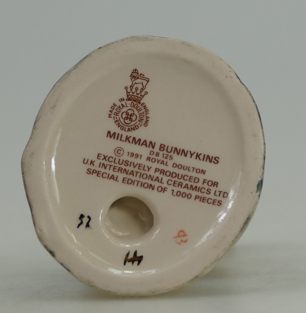 Royal Doulton Bunnykins figure The Milkman DB125, UKI Ceramics limited edition (boxed). - Image 2 of 3