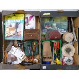 A mixed collection of hand tools to include Bosch jigsaw, Bosch soldering iron, Polishing mops,