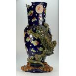 Majolica Figural Umbrella Stand embossed crocodile to side height 70cm (damaged)