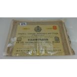 Russian bond certificate, loan of the ci