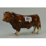 Beswick Limousin Bull, 2463B, limited ed