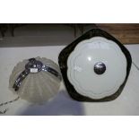 Reproduction pressed glass shell light i