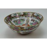 Chinese porcelain footed bowl decorated