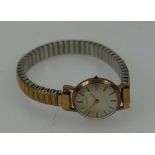 9ct gold Rotary ladies wristwatch with g