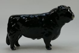 Beswick black Galloway bull 1746A.