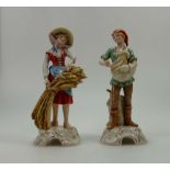 Pair Goebel figures of Man & Woman Harve