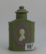 Wedgwood Tricolour Tea Caddy , Limited edition for Royal wedding, height 15cm,