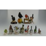 A collection of West German Goebel birds