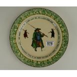 Royal Doulton Isaac Walton ware plate wi