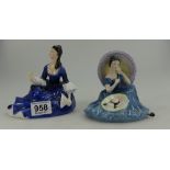 Royal Doulton figures Rosalind HN2393 and Pensive moments HN2704 (hairline to base) (2)