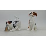 Royal Doulton Dog with Slipper HN2654( unmarked ) and Dog with Bone HN1159(2)
