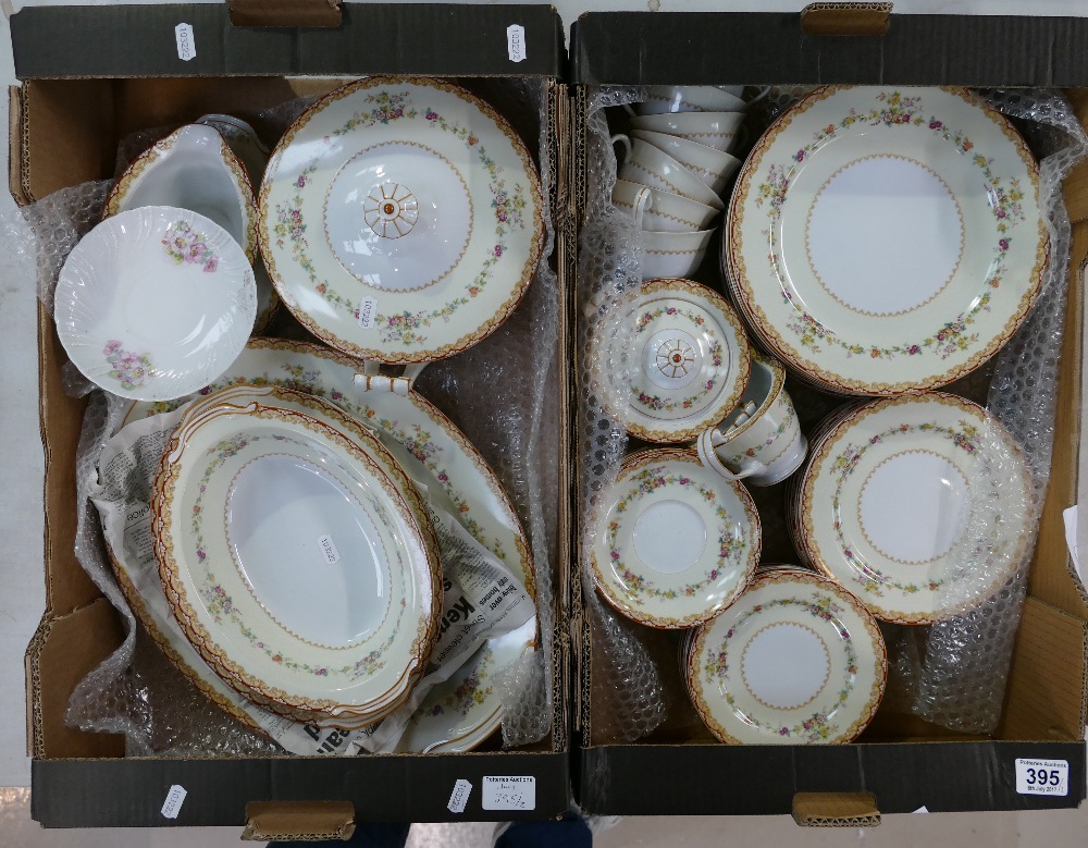 A large collection of Nippon Toki Kaisha tea and dinner ware to include tureens, dinner plates,